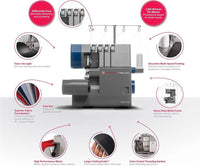 Máquina Overlock SINGER Heavy Duty X5004-HD